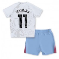 Aston Villa Ollie Watkins #11 Bortedraktsett Barn 2023-24 Kortermet (+ Korte bukser)